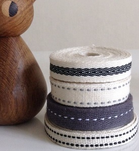 Cinta de Algodón Teñida Ecológica, Cinta de Sarga de Algodón Natural, Cinta de Espiga - Product Image 3