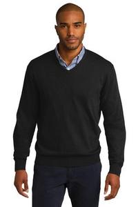 Chandail à col v pour hommes, 60/40 coton, en nylon, livré avec votre logo - Product Image 3
