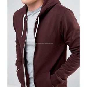 Venta al por mayor personalizable hombres de talla grande KFH51 algodón Zip-Up Yoga Pullover con capucha Mehron Color sudadera con logotipo de invierno - Product Image 3