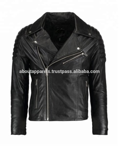 ใหม่มาถึงราคาถูกมีสไตล์โรงงานขายส่งผู้ชายสีดำเครื่องบินทิ้งระเบิดฤดูหนาวแกะแจ็คเก็ตหนัง - Product Image 4