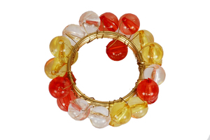 Anillo de servilleta con cuentas, anillo de tejido con cuentas de COLOR - Product Image 4