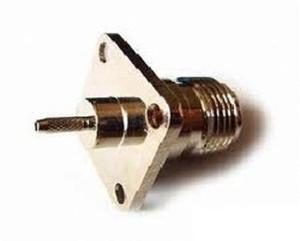 Connecteur à souder N(F) 4 trous 25mm du fabricant indien pour applications RF Contacts à broches pour l'exportation à bas prix - Product Image 1