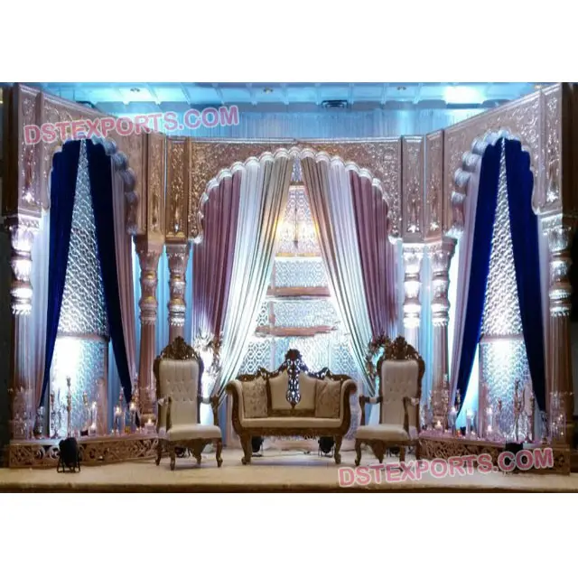 Wedding Ancient Rajwada Stage Royal Rajasthani Theme Wedding Stage Rajasthani Look Reception Stage Decor