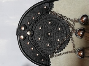 Vestido personalizado Sporran Light Bovine Skin Cantle Sporrans Uniformes musicales Accesorios Wear Sporran - Product Image 3