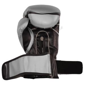 Guantes de boxeo de cuero genuino para entrenamiento Muay Thai, de uso profesional, jaula de lucha, MMA, Boxeo - Product Image 2