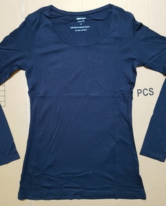 T-shirt à manches longues pour femme, tenue décontractée, Slim et de couleur unie, printemps, - Product Image 3