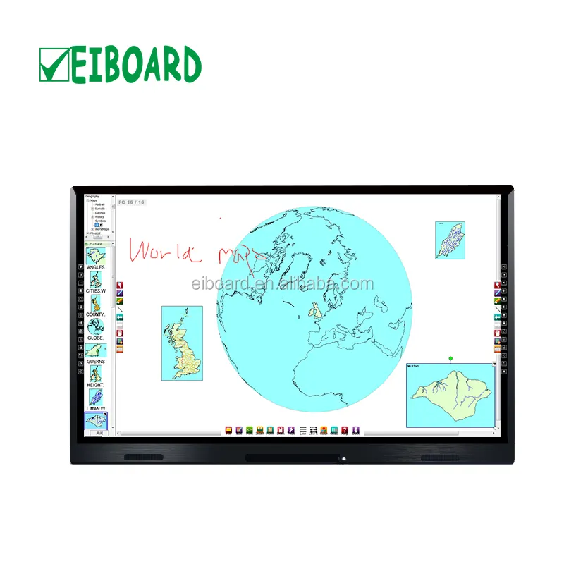 Education software interactive all in one i5 display led
