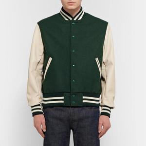 Cuerpo de lana de alta calidad y manga de cuero de vaca Real, diseño personalizado, chaqueta universitaria de béisbol Varsity, venta al por mayor, chaqueta Varsity para hombres - Product Image 5