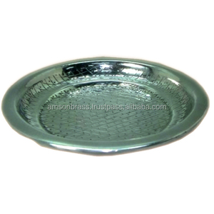 Assiette de chargeur en métal de haute qualité pour plats de mariage assiettes chargeur Pate décoration de mariage en métal assiette de chargeur finie Antique - Product Image 6