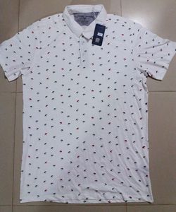 เสื้อโปโลผ้าฝ้ายพิมพ์ลายของผู้ชายสำหรับฤดูใบไม้ผลิและฤดูร้อน - Product Image 1