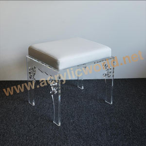 Lucite-silla acrílica plegable, asiento de escritorio Acrílico - Product Image 6