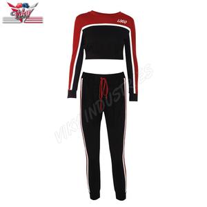 2019ขายร้อน2ชิ้นชุดเสื้อกันหนาวผู้หญิงชุดกีฬาแขนยาวสวมใส่สบายๆชุดสูทเหงื่อชุด - Product Image 4