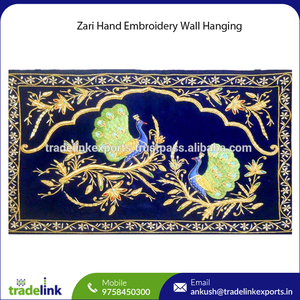 Zari พรมปักลายดอกไม้ติดผนัง, เป็นมิตรกับสิ่งแวดล้อมสามารถลอกออกได้มีกาวในตัวสำหรับตกแต่งบ้านและสวนห้อง - Product Image 6