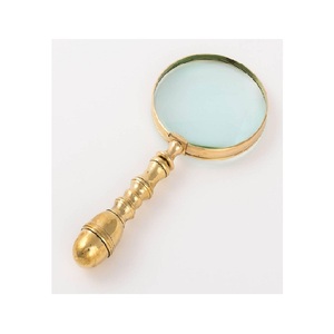 Lupa chapada en oro con mango - Product Image 1