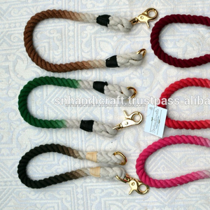 Braided Cotton Rope Dog <b>Collars</b> and Cotton Rope - Product Image 1
