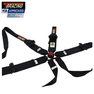 Harnais de course TBRACING homologué FIA, ceinture de sécurité noire en sangle, accessoires automobiles taïwanais - Product Image 1