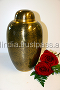 Gold & Black Brass <b>Funeral</b> Urns by Brassworld India <b>Funeral</b> <b>SUpplies</b> - Product Image 5
