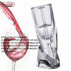 Precio de fábrica <span class=keywords><strong>Amazon</strong></span> caliente-venta transparente vino Decanter acrílico aireador de vino pourer del - Product Image 5