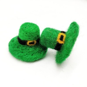 FCS-059 sombrero hecho de respetuoso del medio ambiente de lana de Nueva Zelanda decoraciones de Navidad y la artesanía fieltro mujeres artesano de Nepal - Product Image 4