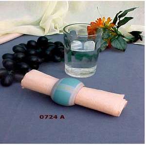 Servilletero de mesa de madera de mango azul claro decorativo para cena y mesa de almuerzo Juego de 4 piezas - Product Image 2