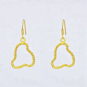 Chapado en oro Sólido 925 Plata Esterlina Primavera Pendientes Colgantes Fabricante Joyería para Mujeres Mayorista Fabricación Casa De Plata - Product Image 1