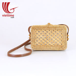 Woven Rattan <b>Beach</b> <b>Bag</b> for <b>Women</b> Made in Vietnam Wholesale - Product Image 1