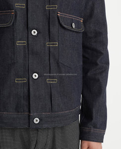 OEM service personnalisé en plein air petit ami jeans veste en gros denim veste hommes - Product Image 4