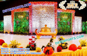 Cadre de bougie d'arrière-plan de scène de mariage indien, 10 pièces, murs d'arrière-plan, fabrication et exportation - Product Image 6