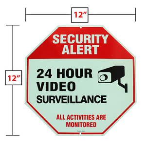 Glow in the Dark <span class=keywords><strong>Video</strong></span> di Sorveglianza Segno-CCTV di Sicurezza Alert-24 Ore di Sorveglianza di Tutte Le Attività Sono Controllati Segno - Product Image 3