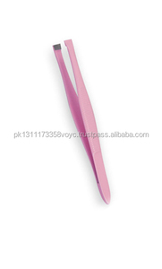 Pinzas de acero inoxidable para cejas, Punta inclinada, pinzas de depilación de cejas, Etiqueta Privada, herramientas portátiles de belleza de maquillaje - Product Image 3