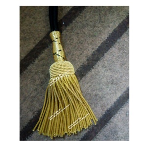 พู่ลวดทองแท่งสีดำสำหรับผ้าม่านวัสดุโลหะทนทาน - Product Image 2