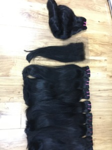 Extensions de cheveux Vietnam Super Double Drawn Kinky Straight Expressions de cheveux humains vierges Remy Tressées Grand Stock - Product Image 3