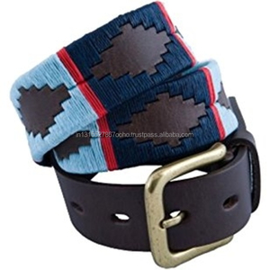 Cinturón de Polo Argentino de Cuero Genuino para Equitación, Etiquetado para Compradores, Color Negro, Tamaño Personalizable, Modelo PB001 - Product Image 1