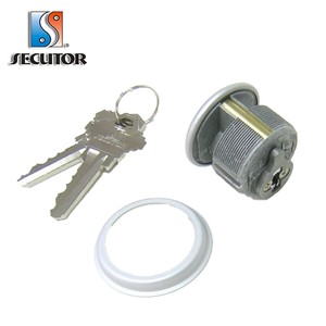 Cylindre à mortaise en zinc à contrôle d'accès à clé en aluminium et finition bronze duronodique - Product Image 4