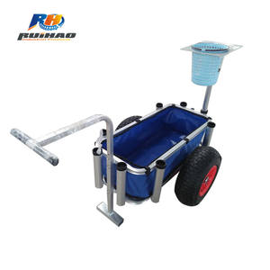 New and Hot Two Ballon Wheels Sand <strong>Wheelbarrow</strong> Tool Carts Beach <strong>Fishing</strong> Trolley - Product Image 2
