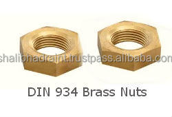 สลักเกลียวและตัวยึดท่อทองเหลืองขนาด16มม.-50มม. และน็อตแบบเรียบผลิตจากอินเดีย - Product Image 2