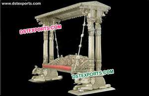 ชิงช้าตกแต่งงานแต่งงานที่น่าอัศจรรย์ใหม่สีเงินมีเทนดี้สำหรับแกว่งเวทีเป็นโลหะที่ดูสวยงามแกว่งแกะสลักจากอเมริกา - Product Image 2