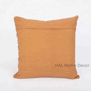 Custom Made <b>Indian</b> <b>Cushion</b> Covers Decorative Throw Pillow Covers 18 x 18, Hand Embroidered Wholesale Throw Pillowcase - Product Image 5