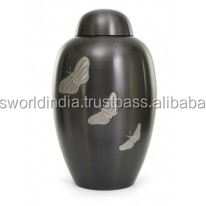 Suministros funerarios de urna rosa de estilo americano para cremación de adultos de Brassworld India hechos de metal y latón - Product Image 6