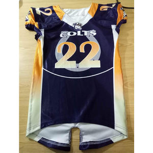 2025 vêtements d'entraînement pour adultes personnalisés paquet d'affaires de Football américain hommes uniforme à manches courtes séchage rapide ODM nom d'impression sublimé - Product Image 5