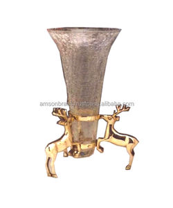 Bougeoir en verre de haute qualité avec support décoratif - Product Image 5