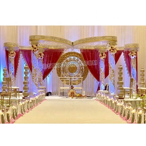 Mandap en cristal papillon de mariage élégant, Mandap de mariage en cristal papillon de Bollywood, Mandap en cristal de fibre de mariage en papillon - Product Image 1
