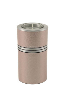 Blue Adult American Style Metal <b>Tealight</b> Cremation Urn by Brassworld India - Product Image 3
