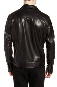 Chaqueta Bomber de cuero de talla grande con estilo para hombre más vendido Cierre de cremallera Transpirable El mejor precio para el invierno en diferentes colores - Product Image 3