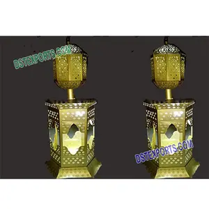 Wedding Walkway Moroccan Lighted Pillars Indian wedding decoration Manufacturer Crystal Entrance Pedestals