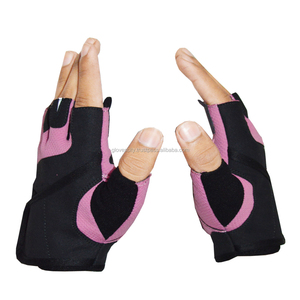 Guantes de Levantamiento de Pesas de Medio Dedo para Mujer, Color Rosa y Negro, con Logotipo Personalizado, Antideslizantes, Transpirables y Ajustables, 2025 - Product Image 5