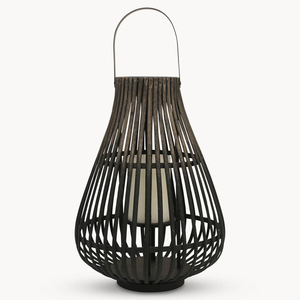 Jaula de alambre de hierro negro, linterna de vela - Product Image 1