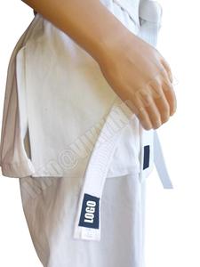 ชุดคาราเต้สำหรับเด็กผู้ใหญ่,ชุดคาราเต้เคียวคุชินโดกิชุดฝึกทำจากผ้าฝ้ายระบายอากาศสีขาว - Product Image 5