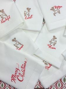 Servilletas de tela de Papá Noel, Reno, navidad - Product Image 3