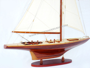 Modèle de bateau en bois naturel, bricolage, équilibre rc, fabrication artisanale - Product Image 3